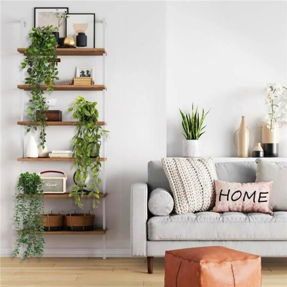 Set of 3 artificial hanging plants faux eucalyptus greenery indoor home decor - Picture 2 of 7